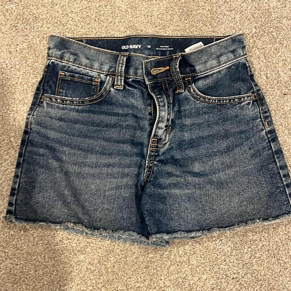 Girls Jean cut off shorts size 10